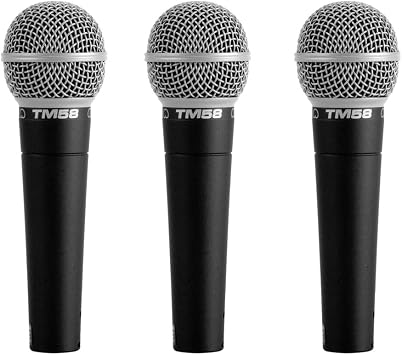 Superlux TM58 Dynamic Vocal Microphone (3-Pack)
