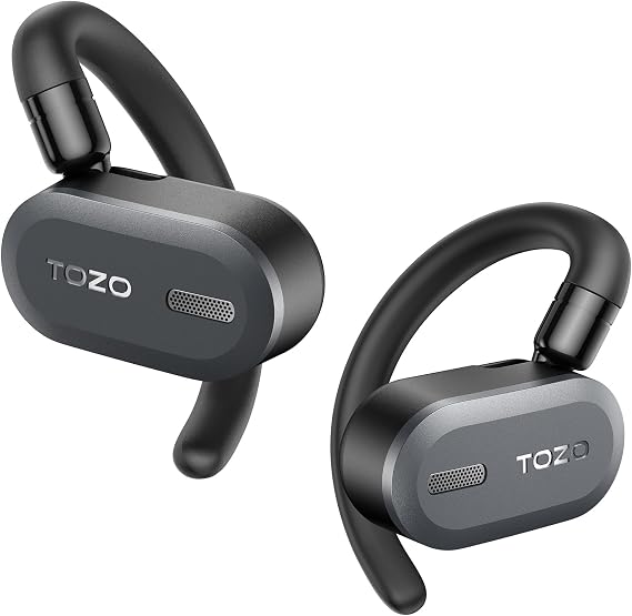 TOZO O2 Open Ear Wireless Earbuds,Multi-Angle Adjust 42H Bluetooth 5.3