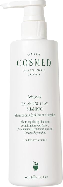 Cosmed İnce Telli ve Yağlı Saçlar için Sülfatsız Kil İçeren Şampuan - Balancing Clay Shampoo - 400 ml
