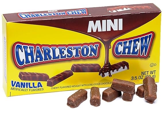 Mini Vanilla & Chocolate Charleston Chews 3.5 oz Theater Boxes (Pack of 3)