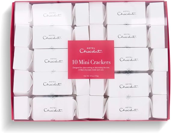 Hotel Chocolat Mini Chocolate-Filled Christmas Crackers