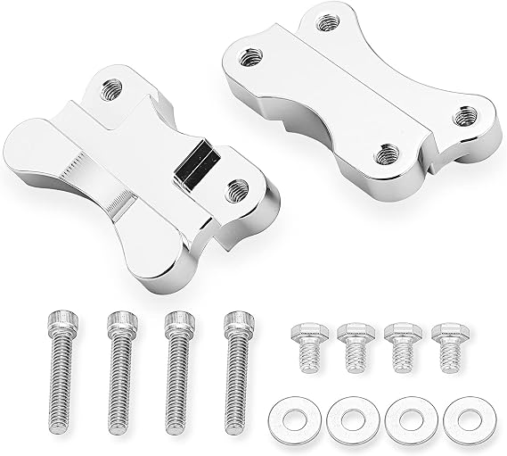 Mofun Softail Front Fender Spacer Relocator Riser Brackets Kit Compatible with Harley Softail Fat Boy Deluxe Heritage Classic Slim 1986-2017 21" Wheel Model