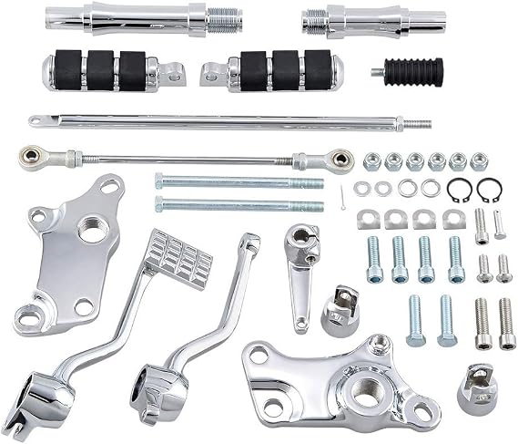 Astra Depot Compatible with Sportster XL 883 1200 Forward Controls Pegs Kit Black 1991-2003
