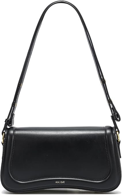 JOLLQUE Crescent Shoulder Bag for Women,Small Leather Strap Dumpling Handbag Purse,Unique Trendy Designer Hobo Crossbody Bags