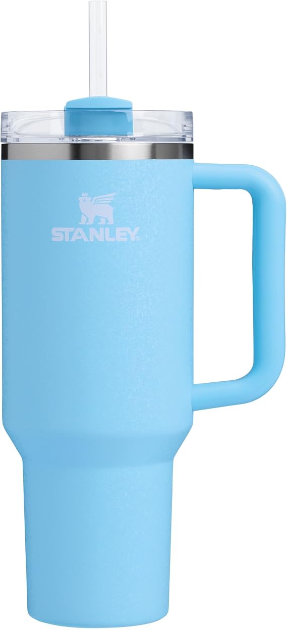 STANLEY Quencher H2.0 FlowState Pipetli Termos Bardak 1.18 Litre - Powder Blue Crush | Paslanmaz Çelik
