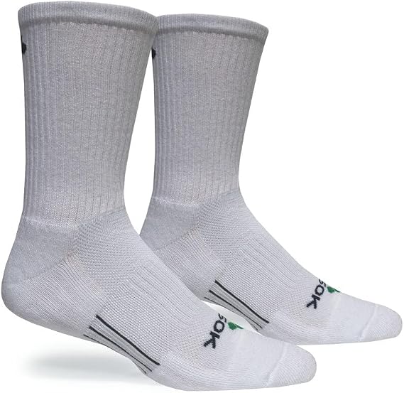 Fitsok CF2 Crew Sock, 2-Pack (White, Small)