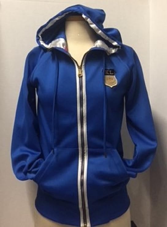 AppleValley Ladies Hooded Jacket -Advanced Treated Stretch Training Fabric-Royal-S
