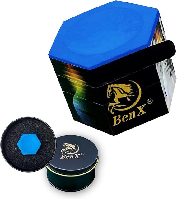 Pool Cue Chalk - Professional Billiard Chalk Blue | Nano Technology | Long Lasting 10+ Shots | Enhanced Spin & Control | Wax, Dry & Neutral Options