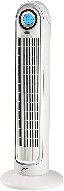 SPT Sunpentown SF-1521 Tower Fan Remote Controlled Tower Fan with Ion
