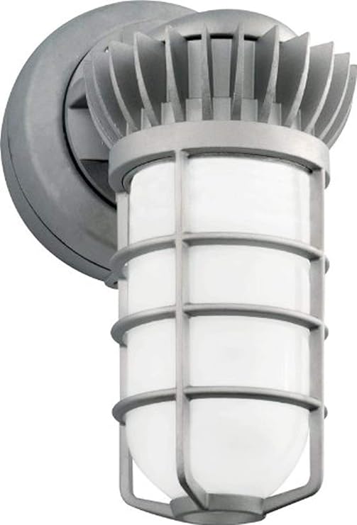 Rab Lighting VXBRLED13DG VAPORPROOF LED 13W WALL BRKT Frosted Globe DIECAST Guard