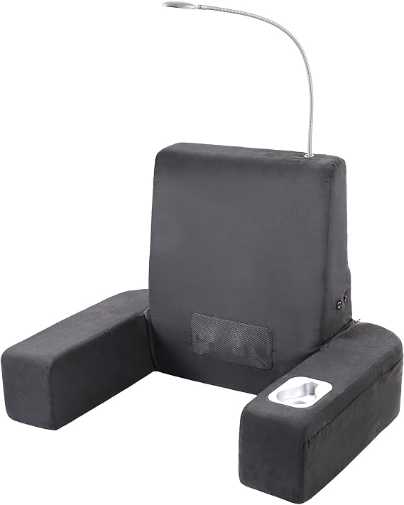 Carepeutic Backrest Bed Lounger with Shiatsu Massage, Heat & LED Light