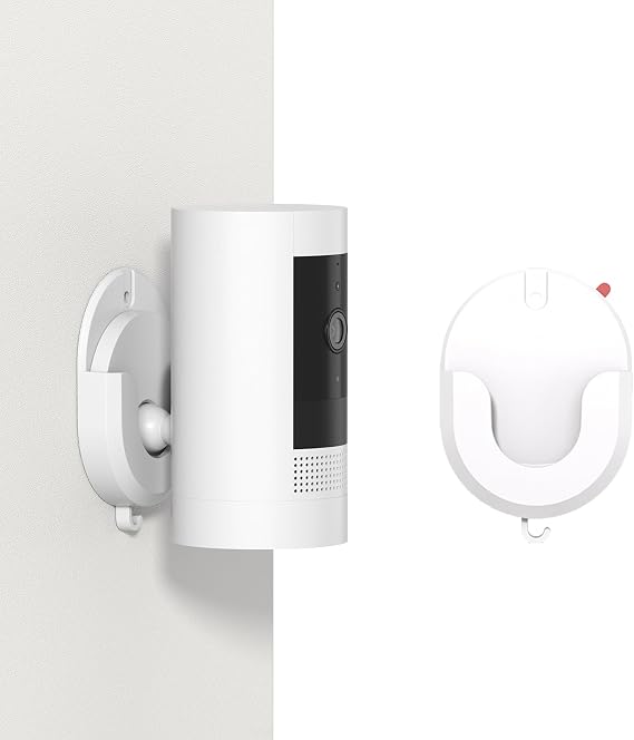 No Drill Mount Compatible With Blink/Ring/Wyze Camera,Fixing Bracket With Strong Self-adhesive Tape Fits for Ring Indoor Cam(1st/2nd Gen),Ring Stick Up Cam,Blink Camera 4/3,Blink Mini 2K+,Blink Mini