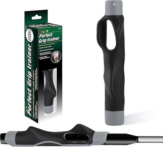 Golf Grip Trainer & Swing Training Aid Correct Hand Positioning, Improve Swing Consistency & Muscle Memory Practice Tool for Beginners & Intermediate Golfers