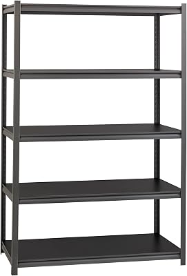 Space Solutions Hirsh 3,200 lb Capacity Iron Horse Shelving - 5 Compartments - 72 Height x 48 Width x 24 Depth