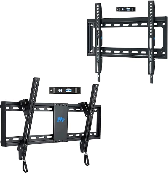 Mounting Dream TV Mount Fixed for Most 26-60 Inch TV, TV Wall Mount TV Bracket up to VESA 400x400mm and 100 LBS, Low Profile Flat Mount MD2361-K with UL Listed TV Mount Tilt Bracket MD2268-LK