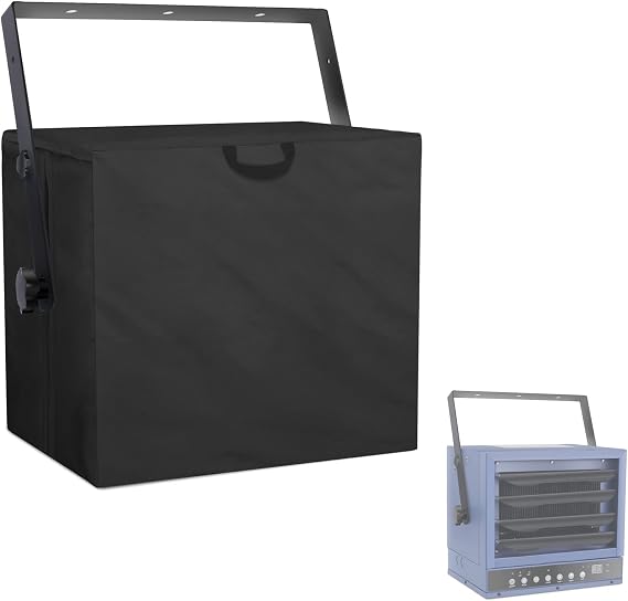 Electric Garage Heater Cover,Suitable for Most Brands for Garage,Workshop,Shop,Heavy Duty Industrial Heaters Cover.Ideal for dustproof(Only cover,Black)