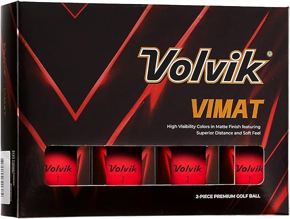Volvik Vimat Golf Balls (Red)