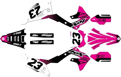 Kalair GFX Graphics Kit for Kawasaki KX450SR 2022-2023 OEM Series Pink 09 Mil - Dirt pit bike motorcycle stickers, dirtbike racing automotive decal motocross accessories no-plastics