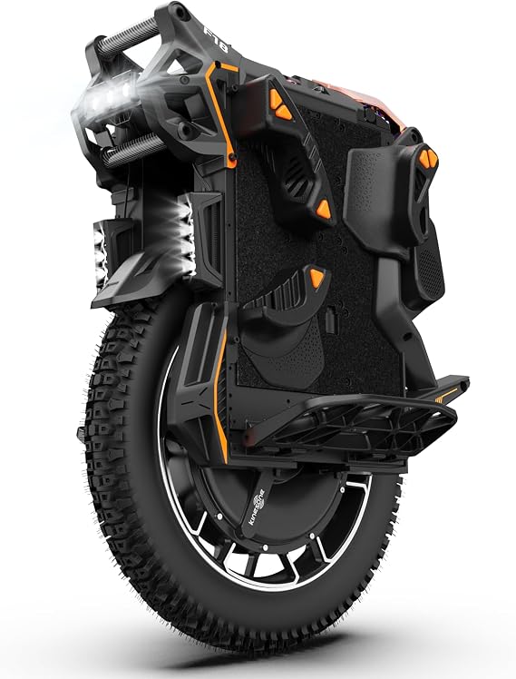 KINGSONG F18 Electric Unicycle, 75 MPH Top Speed & 45 Climbing, Upgraded 83 Miles Range EUC, 9000W Peak Motor, 100mm Suspension, for Adults Urban Riding for Off-Road, City Commutes & Extreme Terrain