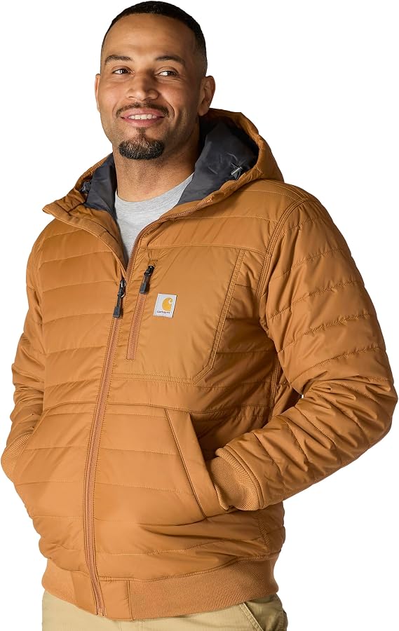 Carhartt Men's Rain Defender Relaxed Fit Lightweight Insulated Hooded Jacket