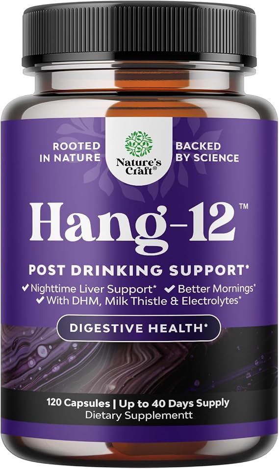 Re-Hydration Pills for After Drinking Recovery - Complete Pre and Post Drinking Liver Detox DHM Supplement with Dihydromyricetin Milk Thistle Extract Prickly Pear & Electrolytes - 120 Count