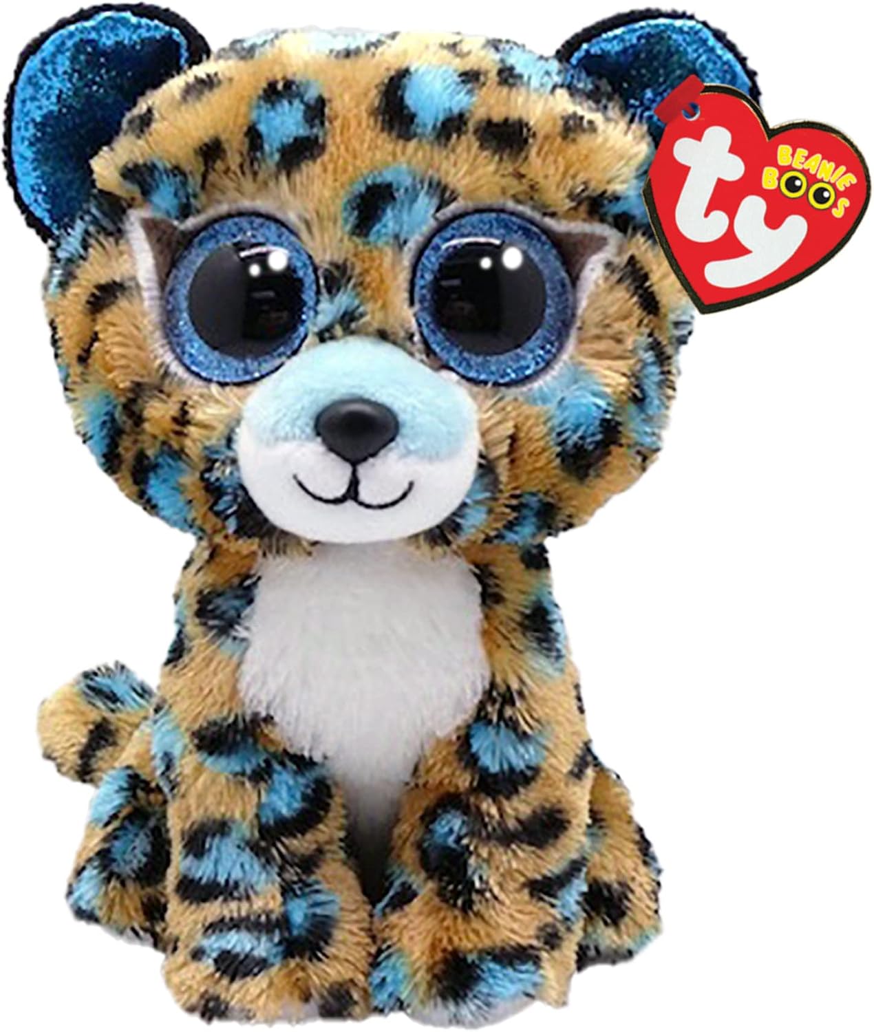 TY Beanie Boos niebieski lampart COBALT, 15 cm