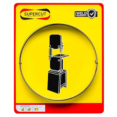 Supercut 131 12-inch X 1-inch X .035-inch x 2 TPI Carbon Tool Steel Bandsaw Blade for Cutting Wood, Aluminum, and Other Materials. Made in USA