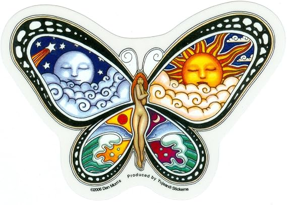 Nymph Butterfly By Dan Morris - Sticker / Decal