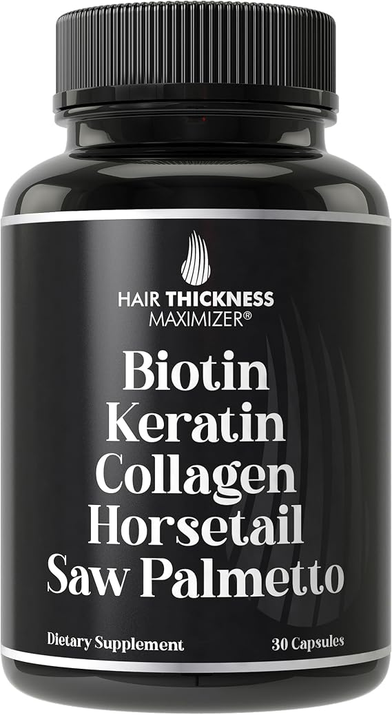Biotin 5000mcg, Keratin, Collagen, Horsetail, Saw Palmetto