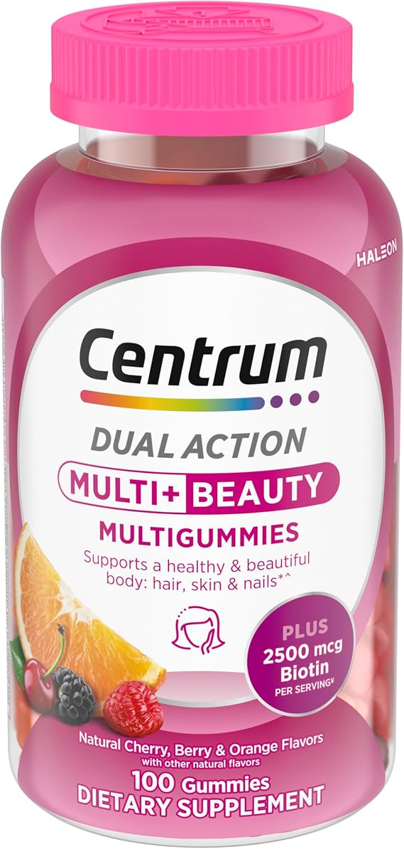 Centrum MultiGummies, Multi + Beauty, 100 Count