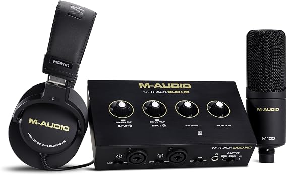 M-AUDIO M-Track Duo HD Recording Studio Pack