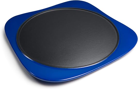 LoafNest Panache Premium Enameled Cast Iron Griddle Pan (Blue Gradient). The easy going performance pan for Dosa, Tortilla, Crepe, Pancake, Chapati and other flat breads and pancakes.