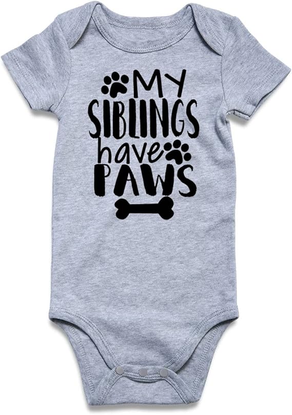 Funnycokid Baby Boys Girls Bodysuit Funny Newborn Romper 0-12 Months