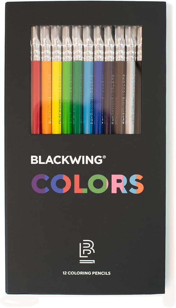 Blackwing Colors, Colored Pencils for Artists, Japanese Wax Core, 12 Count