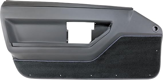 Deluxe Driver's Side Door Panel - Graphite - For 1984-1987 Corvette Coupe