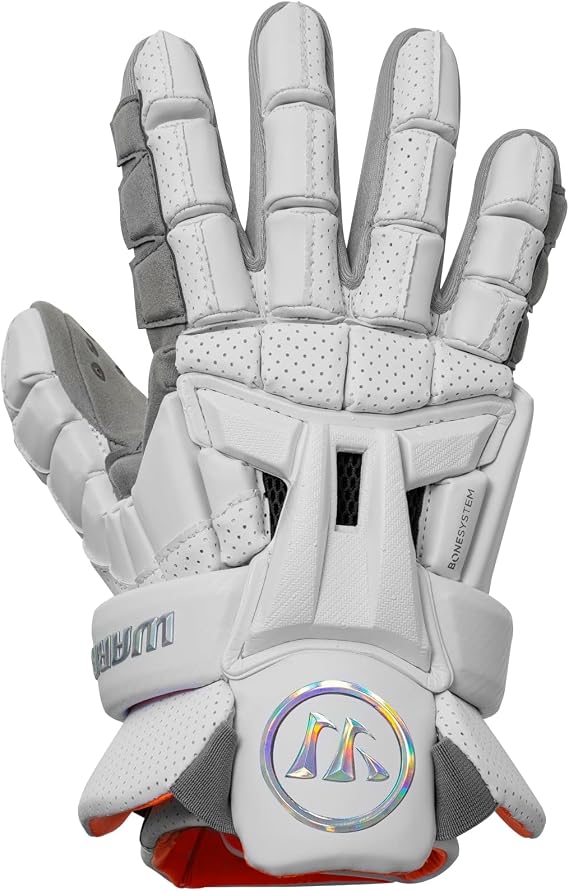 WARRIOR Burn XP2 Lacrosse Gloves (White, X-Large 14")
