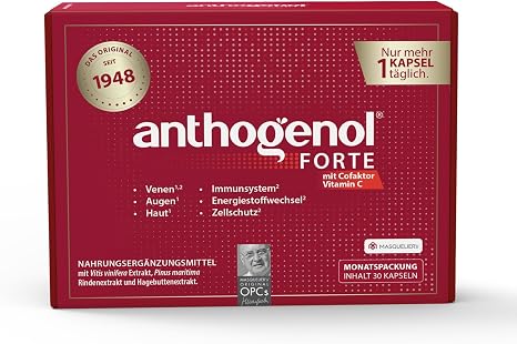 Forte 30 Capsules – Original OPC since 1948 – Grape Seed