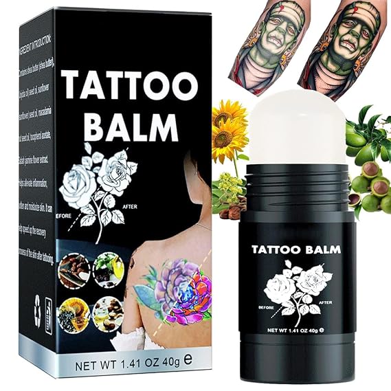 SimpleTattoo Butter, Tattoo Aftercare Balm, Tattoo Care, Color Enhancement that Revives Old Tattoos, Hydrates New Tattoos, Promote Skin Healing. made from herbaceous plants.