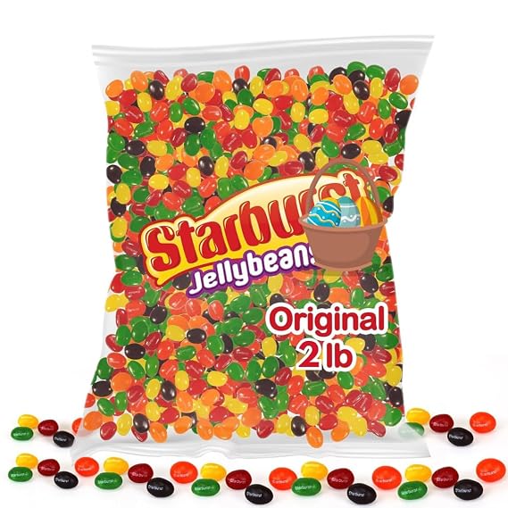 Original Jelly Beans (2 Pound) Holiday Candy -  in a Resealable Bag - jelly beans bulk - Perfect for Parties, Christmas Candy Stocking Stuffers