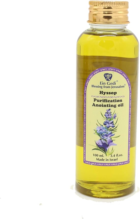 Ein Gedi Anointing Oil 100 ml - 3.4fl oz Blessing From Jerusalem Made In Holyland For Prayer And Blessings Scented With Oils Of The Bible
