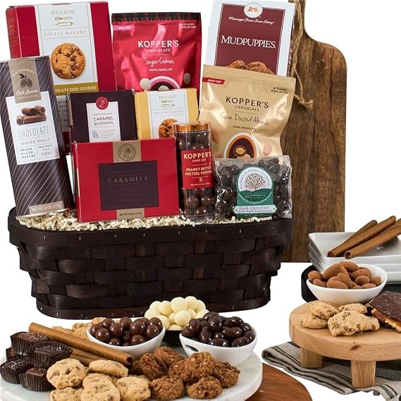 Chocolate Gift Basket Premium of Chocolates, Cookies, and Candy by