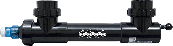 Aqua Ultraviolet AAV00035 25-watt UV Sterilizer with Wiper for Aquarium, 2-Inch, Black