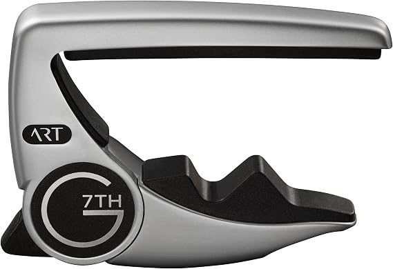 G7th Performance 3 6 String Silver Guitar Capo - Groundbreaking Tension Control & Adaptive Radius Technology - The Perfect Capo for Acoustic Guitar and Electric Guitar, UK Designed Excellence