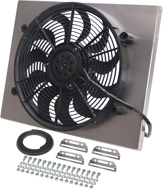 Derale 16822 High Output Single Radiator Fan , Black