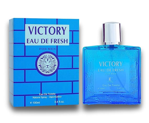 VICTORY EAU DE FRESH EAU DE TOILETTE 3.4 OZ. Woody Aquatic fragrance for men.