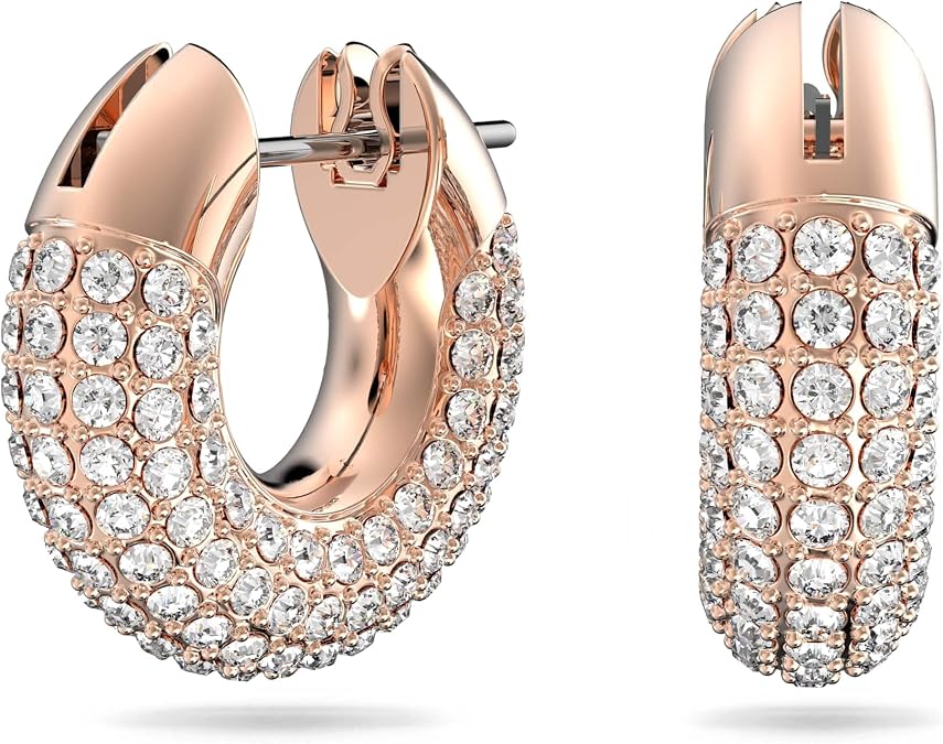 Swarovski Dextera Crystal Pave Hoop Earrings Jewelry Collection
