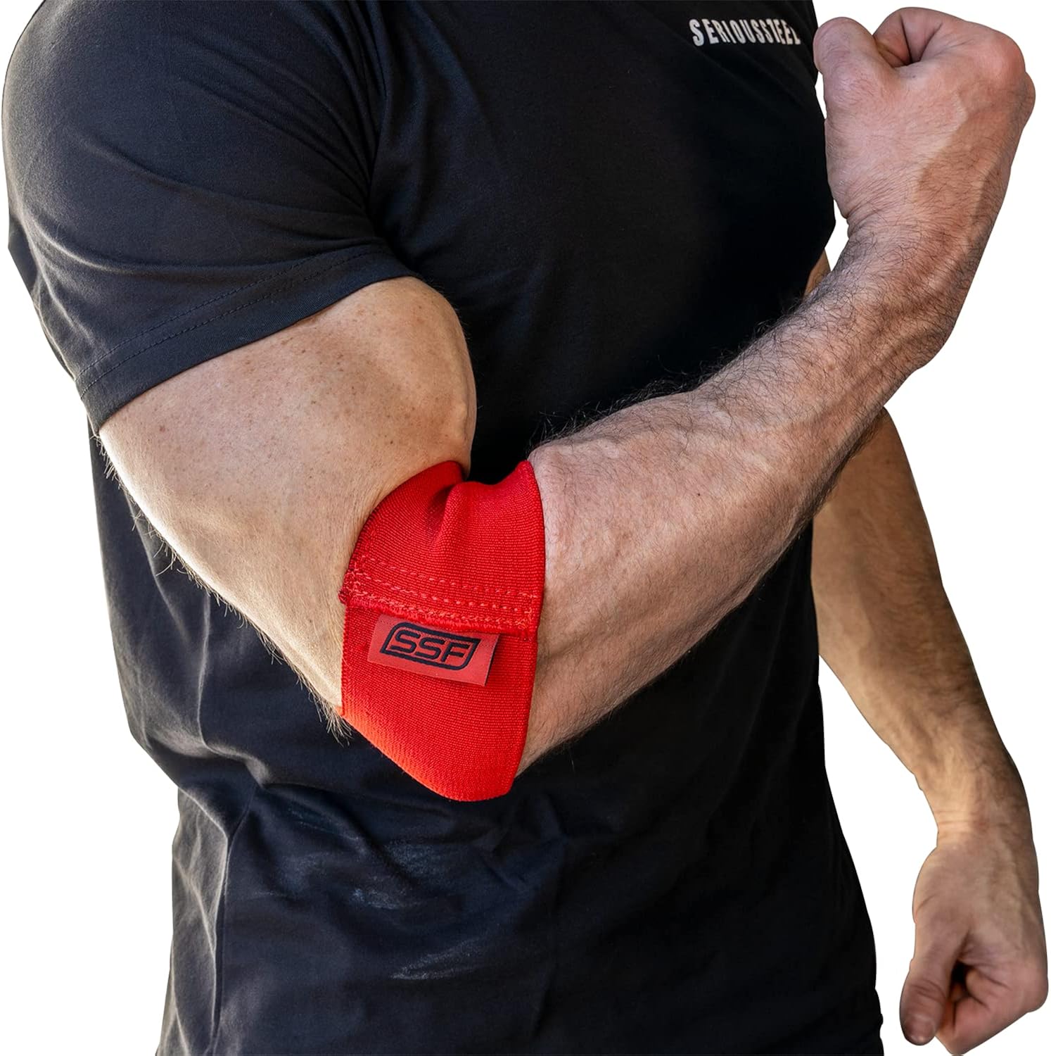SERIOUS STEEL FITNESS Compression Cuff | Arm, Bicep, Calf and Elbow Compression Sleeve (SINGLE)