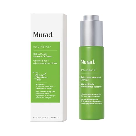 Murad Retinol Youth Renewal Oil Drops - Retinol & Omegas - 1 Fl Oz