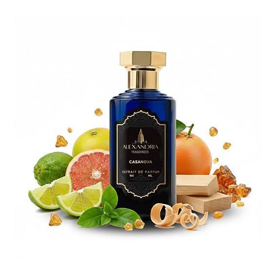 Alexandria Fragrances Casanova Unisex Perfume - Long Lasting Eau de Parfum with Musk & Fresh Botanical Notes - Luxury Perfume Cologne for Daily Use - Perfect for Any Event - 100ml