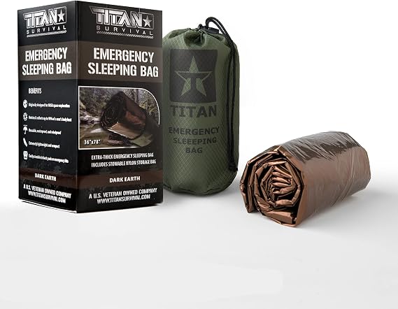Titan Emergency Sleeping Bag Mylar - 36x78 90% Heat Retention